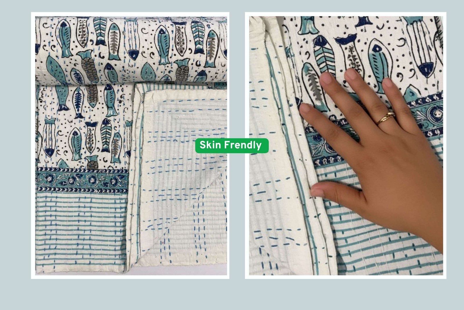 skin frendly kantha quilt