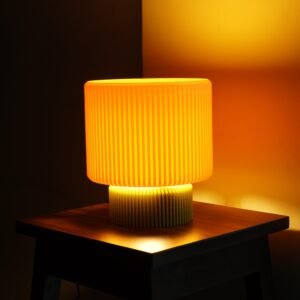 a yellow filament lamp