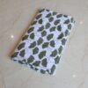 Green Leaf Kantha Quilt Pure Handmade Cotton Bedspread Throw Blanket