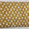 Handmade Mustard Floral Kantha Quilt – Cotton Block Print