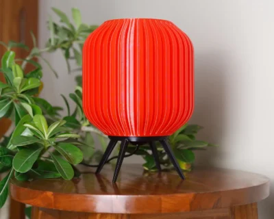 3D Printed Nightstand Lamp Minimalist Sleek Decorative Light