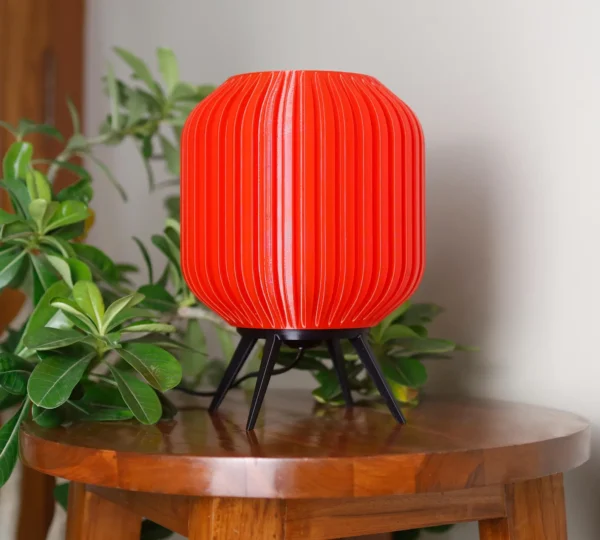 3D Printed Nightstand Lamp Minimalist Sleek Decorative Light