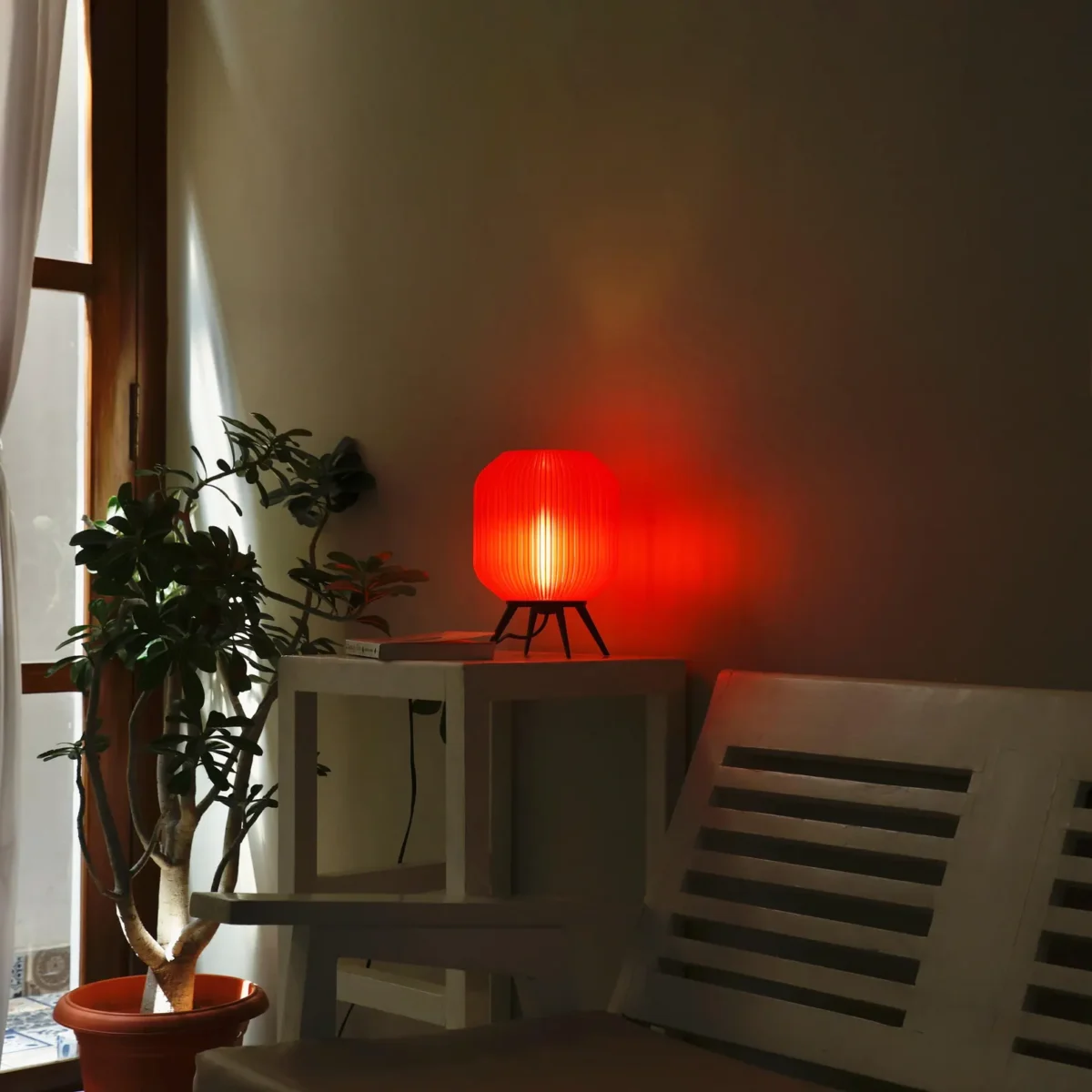 3D Printed Nightstand Lamp Minimalist Sleek Decorative Light