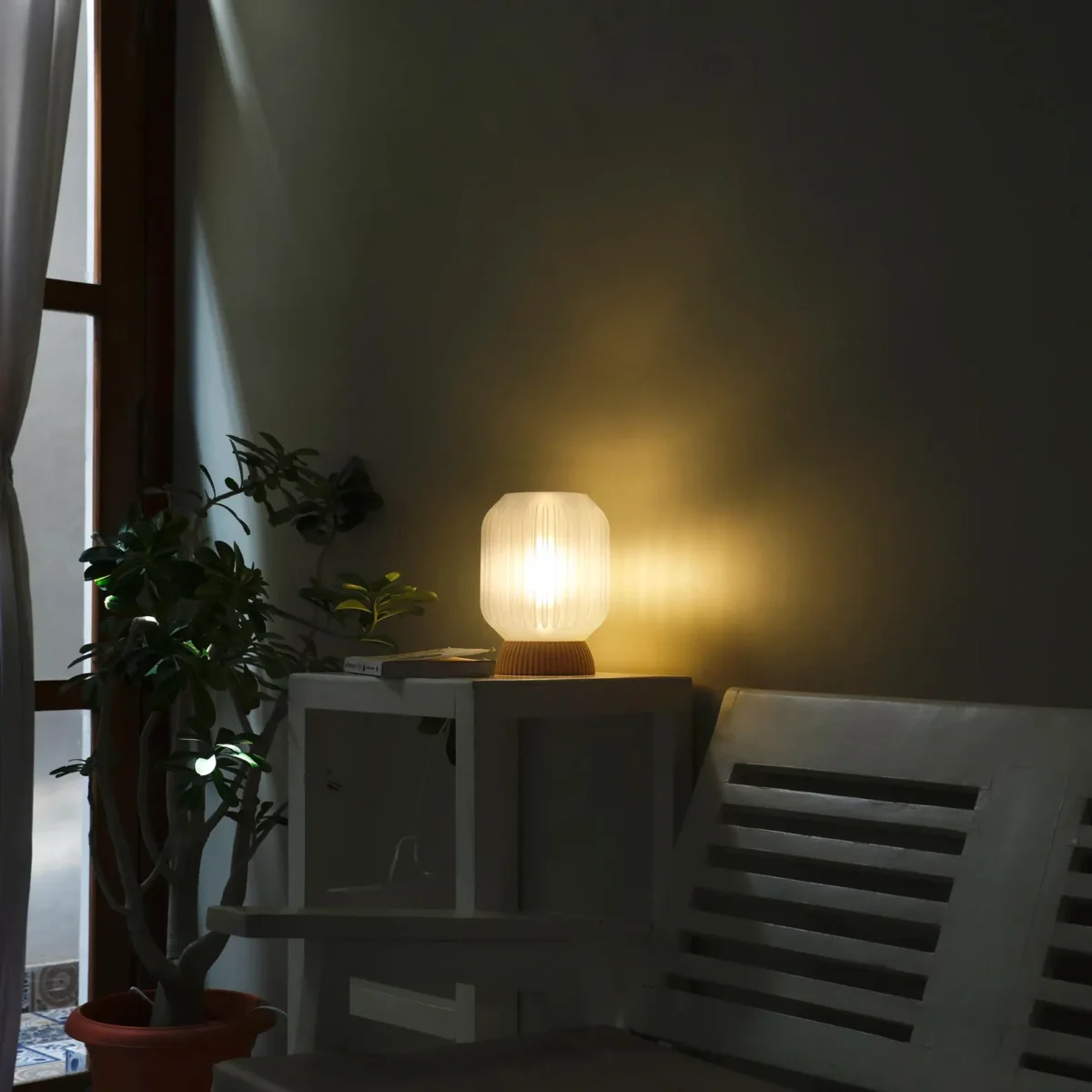 Minimalist 3D Printed Table Lamp Modern Bedside