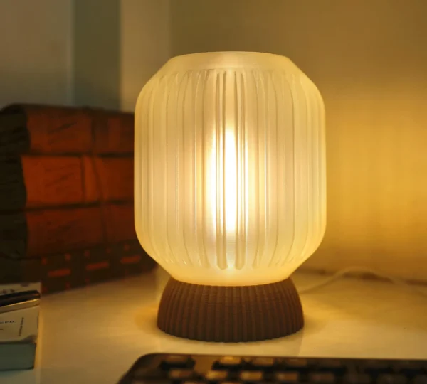 Minimalist 3D Printed Table Lamp Modern Bedside