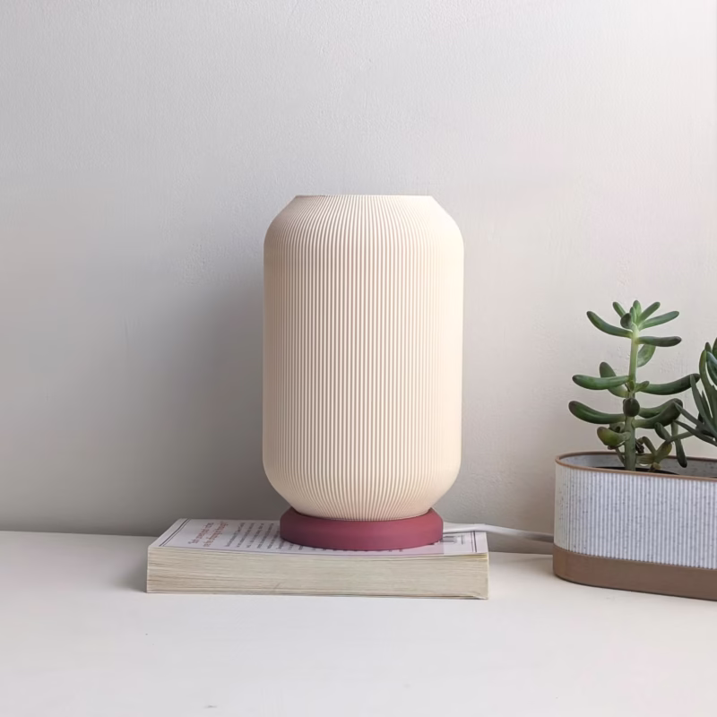 Minimalist 3D Printed Table Lamp Modern Bedside