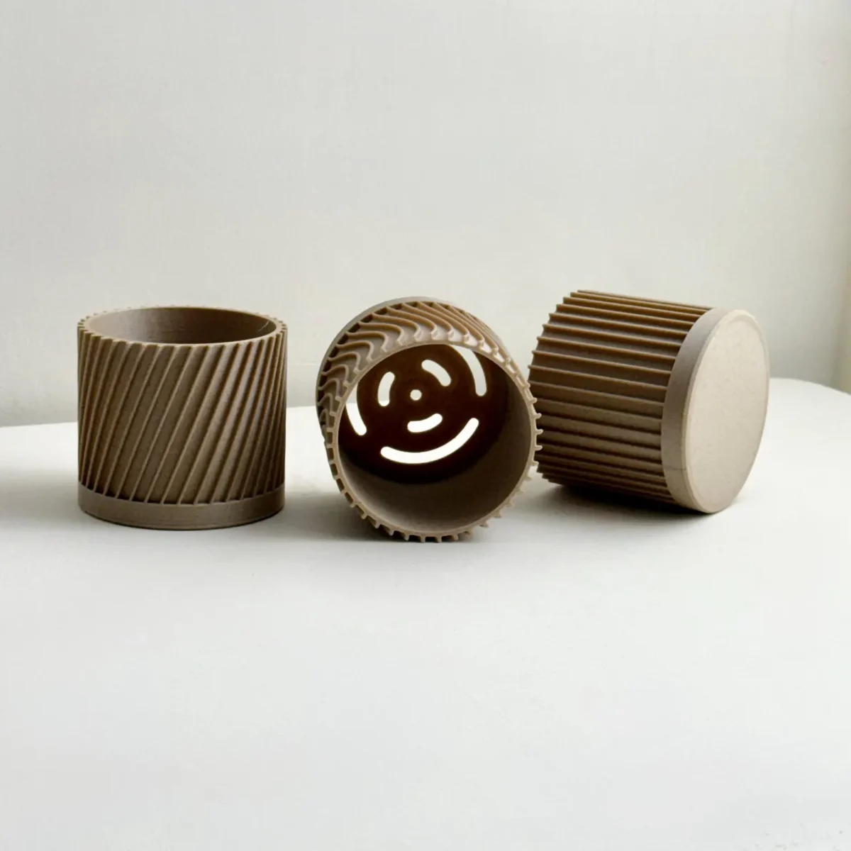 Set of 3 Modern Plant Pots – Minimalist Indoor Planters