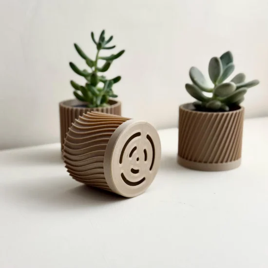 Set of 3 Modern Plant Pots – Minimalist Indoor Planters
