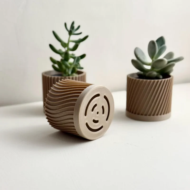 Set of 3 Modern Plant Pots – Minimalist Indoor Planters