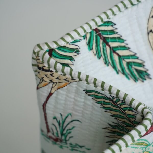 white handmade tote bag