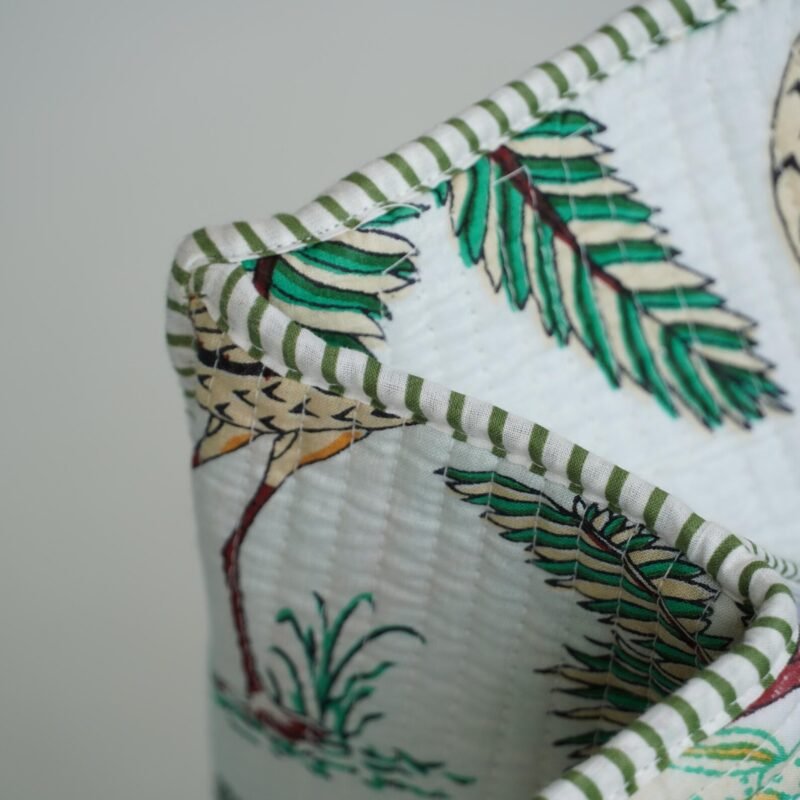 white handmade tote bag