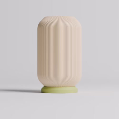 Minimalist 3D Printed Table Lamp Modern Bedside