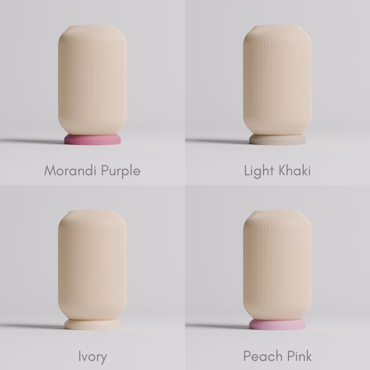 Minimalist 3D Printed Table Lamp Modern Bedside