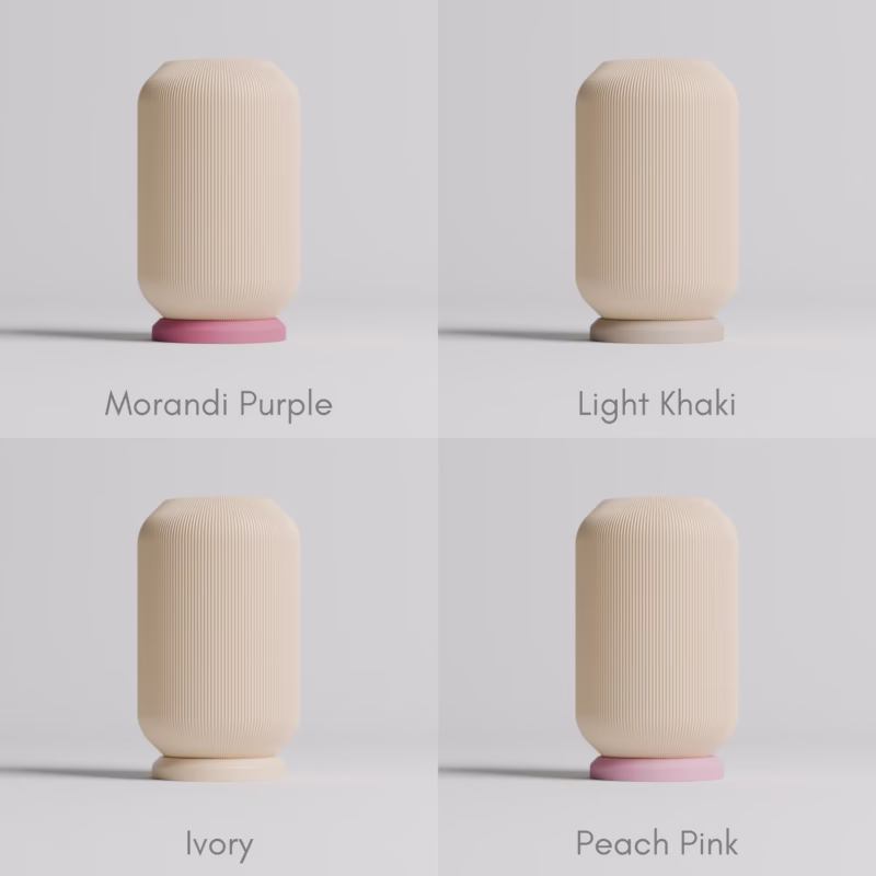 Minimalist 3D Printed Table Lamp Modern Bedside