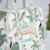 white handmade tote bag