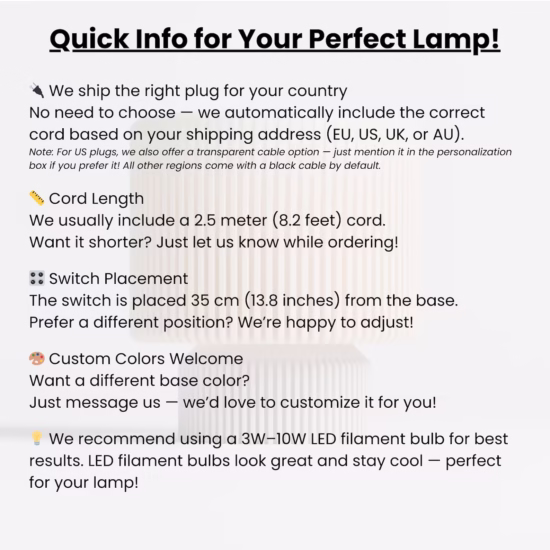 Minimalist 3D Printed Table Lamp Modern Bedside