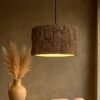 Rustic Wood Pendant Lamp Log Ceiling Light Fixture Modern Hanging Decor