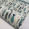 Fish Print Cotton Fabric Handmade Blue Block Print Indian Textile