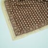 Brown Floral Block Print Kantha Fabric – Pure cotton