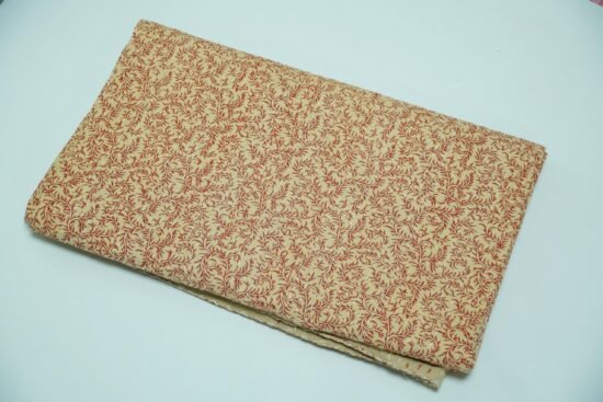 Red Block Print Kantha Quilt Handmade Cotton Floral Bedspread For Home Décor by omradecor