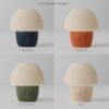 Minimalist Mushroom Table Light with Warm Glow – Modern Bedside E26/E27 Bulb Holder