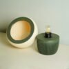 Minimalist Mushroom Table Light with Warm Glow – Modern Bedside E26/E27 Bulb Holder