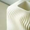 Modern Table Lamp Warm Ambient Bedside Lighting RippleGlow - Wavy Minimalist Home Decor