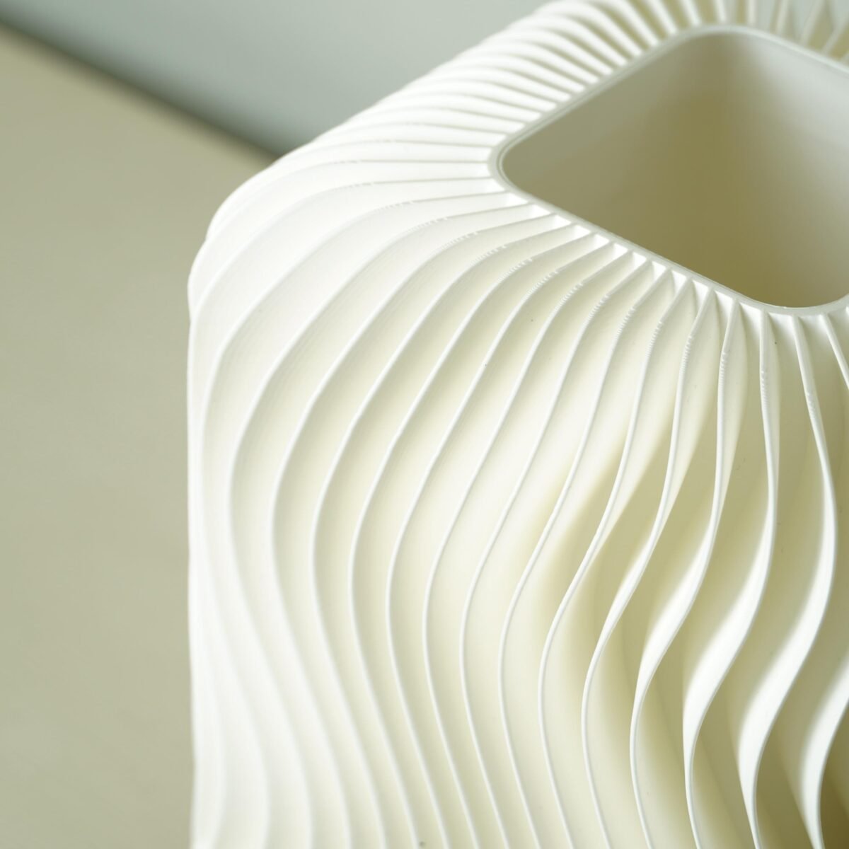 Modern Table Lamp Warm Ambient Bedside Lighting RippleGlow - Wavy Minimalist Home Decor