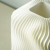 Modern Table Lamp Warm Ambient Bedside Lighting RippleGlow - Wavy Minimalist Home Decor