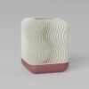 Modern Table Lamp Warm Ambient Bedside Lighting RippleGlow - Wavy Minimalist Home Decor