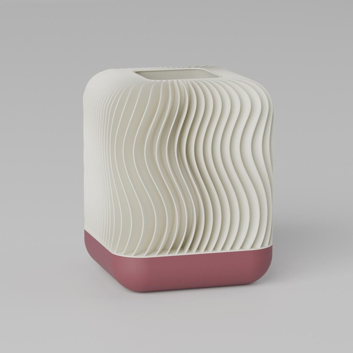 Modern Table Lamp Warm Ambient Bedside Lighting RippleGlow - Wavy Minimalist Home Decor