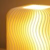 Modern Table Lamp Warm Ambient Bedside Lighting RippleGlow - Wavy Minimalist Home Decor